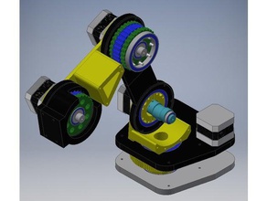 üçlü cycloidal robot kol proto-1 Robotik 3d print model - Mito3D
