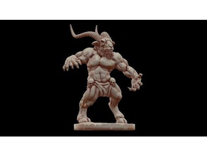 horned one Spielzeug & Spiele faun horn monster - Rollenspiel rpg satyr tabletop wargaming 3d print model - Mito3D