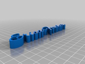 meine angepasste text-Speicher Skulpturen kundengebundene 3d print model - Mito3D