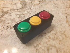 3 button box 3d print model - Mito3D