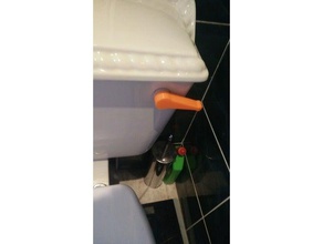 WC flush handle Bad 3d print model - Mito3D
