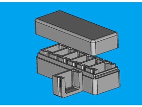 omicron tipo de suporte amostras caixa 6 porta-ferramentas & caixas exemplo 3d print model - Mito3D