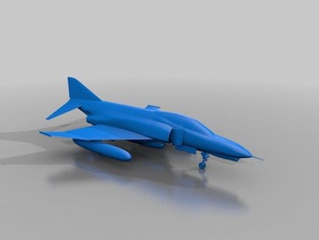 f-4 phantom de aviones combate r c vehículos 3d print model - Mito3D