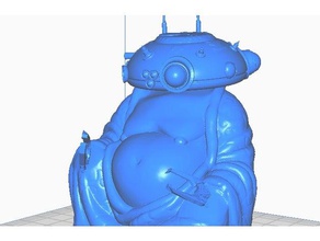 imperiale probe droid buddha star wars sculture il remix starwars di 3d print model - Mito3D