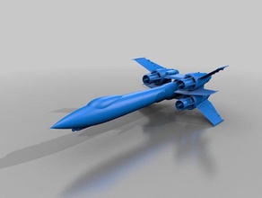 archangle di future concept jet modelli 3d print model - Mito3D