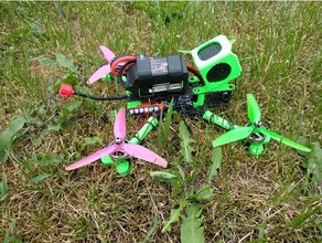 foxeer casella di 2 monte hyperlite glide 5 pollici drone telaio +fussion file modifica r c i veicoli box scatola montaggio fusion 360 il filo interdentale 3d print model - Mito3D