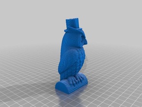 owl pair male 3d slash 3d print model - Mito3D