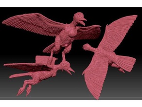flying chick toy & game accessories 28mm fantasy horror rpg scifi wargames 3d print model - Mito3D