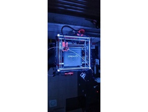 led Beleuchtung cube 3d Drucker Zubehör 2020 mount aluminium-Profil flsun ledstrip led-Halter led-Licht Licht 3d print model - Mito3D