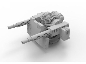 lobotomized cyborg gunner toys & games heavy stubber 3d print model - Mito3D