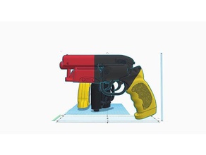 deckard's blaster easy print updated 3d printing bladerunner deckard 3d print model - Mito3D