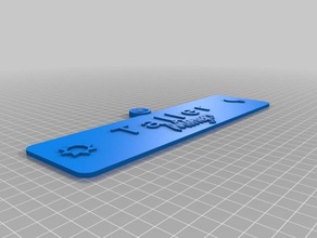 llavero-taller de la oficina personalizado 3d print model - Mito3D