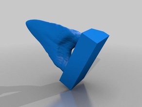 diente de megalodon La impresión en 3d 3d print model - Mito3D