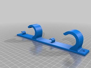 fishing rod rack organization holder pole 3d print model - Mito3D