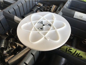 coffee cup lid atomic radcon nuclear kitchen & dining 3d print model - Mito3D