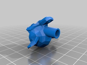 blender low poly monkey head - spinner monoprice select mini 3d printer accessories blender3d 3d print model - Mito3D