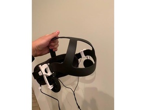 removable headphone clip quest travel case connects jorgtheelders' design video games headphones mount oculus 3d print model - Mito3D