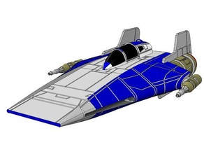 sw - rx-1 a-wing ver3 1 72 toys & games 3d print model - Mito3D
