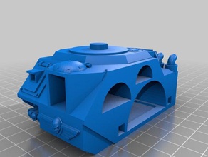 modificado de limón la roya del casco fecha La impresión en 3d 40k leman russ warhammer40k warhammer 3d print model - Mito3D