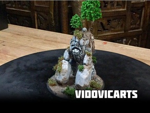 elemental creature creatures dnd mini dungeons dragons earth fantasy giant lord rings medieval monster stone tabletop troll vidovic vidovicarts arts wargaming warhammer 3d print model - Mito3D