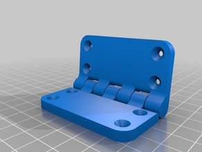 8 hole hinge parts customized 3d print model - Mito3D