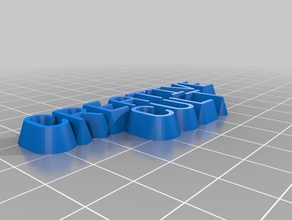 meine angepassten text Schilder & logos kundengebundene 3d print model - Mito3D