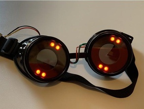 adafruit goggles cache costume gogles 3d print model - Mito3D