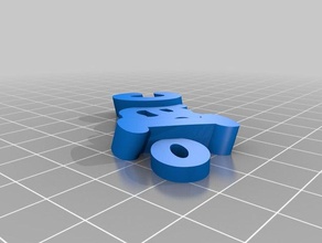 isac2 keychains customized 3d print model - Mito3D
