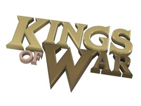 kings war logo games 3d logo kings war logo 3d print model - Mito3D
