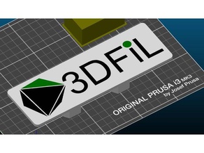 3dfil logo do stojanu na benchy 3d print model - Mito3D