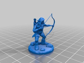 d&d miniature goblin archer toy & game accessories 3d print model - Mito3D