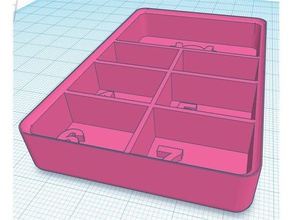 stackable parttray tool holders & boxes 3d print model - Mito3D