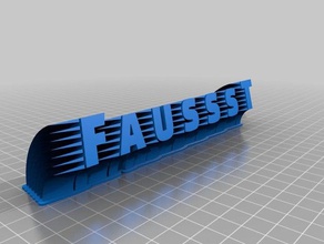 faust office customized 3d print model - Mito3D