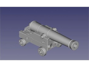 ca naval de 12 libras hobby 3d print model - Mito3D