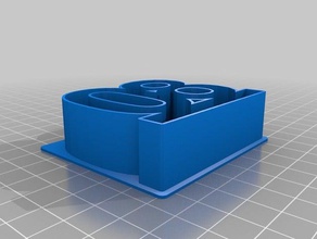 il mio personalizzato di testo cookie cutter 80 cucina & sala da pranzo su misura 3d print model - Mito3D
