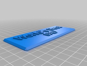 world's best dad sign office customized 3d print model - Mito3D