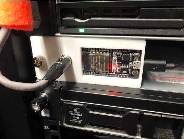 1u rack mount olimex-esp32-poe l'elettronica montaggio Rack Di su esp32 olimex 3D print model - Mito3D