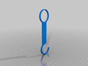 toilet roll filament holder 3d printer accessories spool hanging hook simple 3d print model - Mito3D