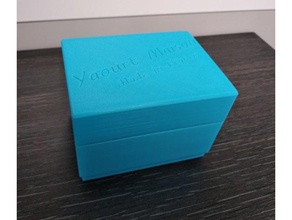 boite pour couvercle yaourt cucina & sala da pranzo rangement 3d print model - Mito3D