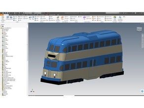 blackpool tram n scale version 2 vehicles model railroad railway 3d print model - Mito3D