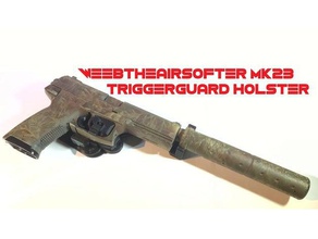 weebtheairsofter mk23 triggerguard étui L'impression 3d airsoft accessoires arme à feu mk23holster tireur d'élite socom 3d print model - Mito3D