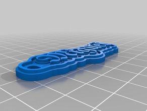 my customized multiline tag keychain miguel keychains 3d print model - Mito3D
