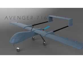 avenger uav modelos 3d print model - Mito3D