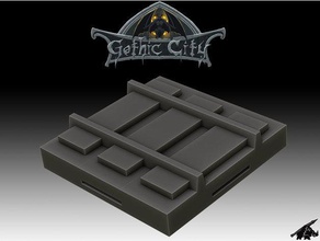 prototype gc train track tile join our patreon buildings & structures 3d print model - Mito3D