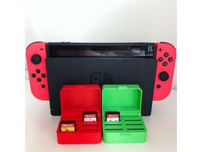 nintendo switch game case video games holder mario portable super 3d print model - Mito3D