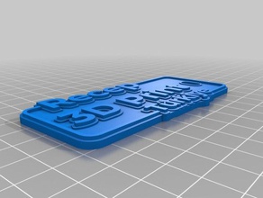 recep signs & logos customized 3d print model - Mito3D