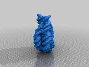 nükleozom temel parçacık biyoloji 3d print model - Mito3D