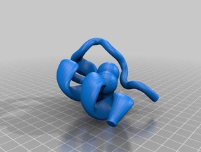 trp-cage mini protein biology 3d print model - Mito3D