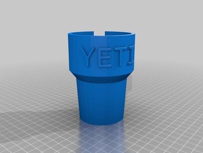 my customized cup holder adapter yeti household 3d print model - Mito3D