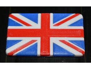 union jack keyfob Anahtarlık 3d bayrak anahtarları İngiltere bayrağı 3d print model - Mito3D